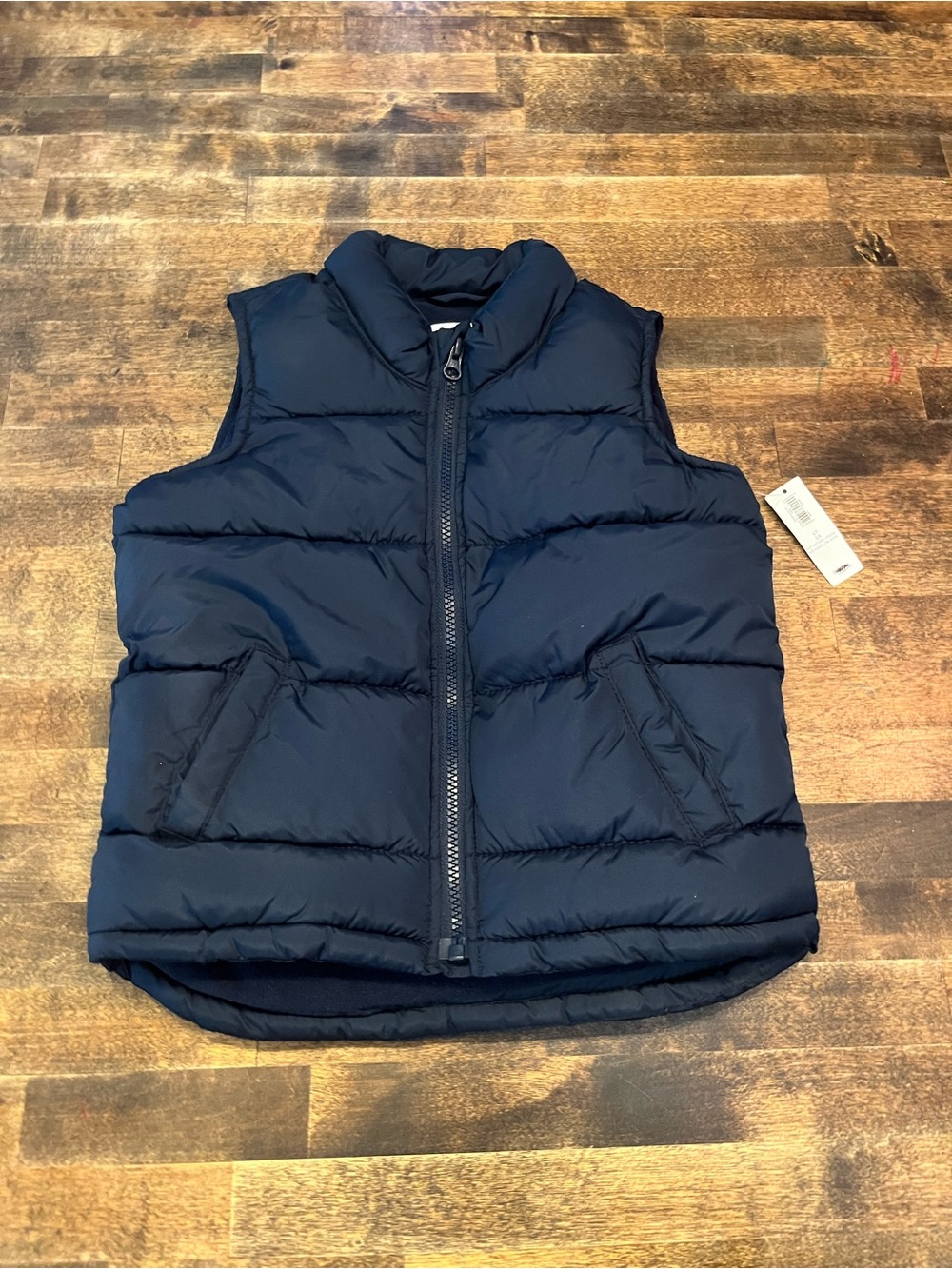 NWT Boys Old Navy 5T Navy Blue Quilted Puffer Vest for Kids
